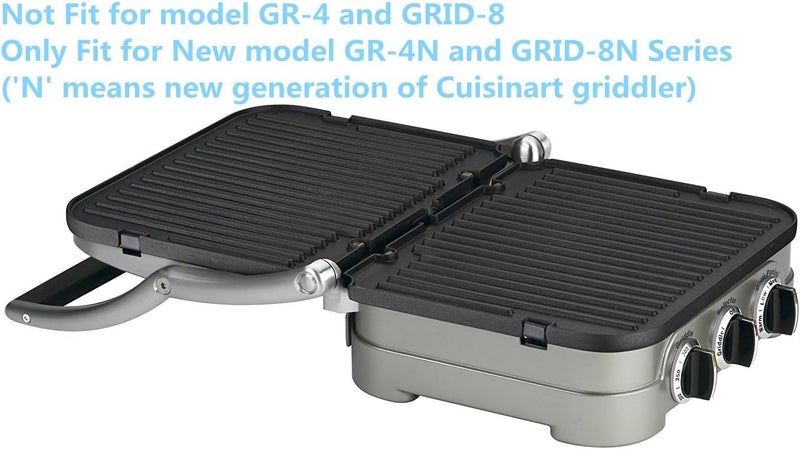 USKITCHEN Reversible Grill/Griddle Plate for Cuisinart Griddler GR-4N 5-in-1 - Image 5